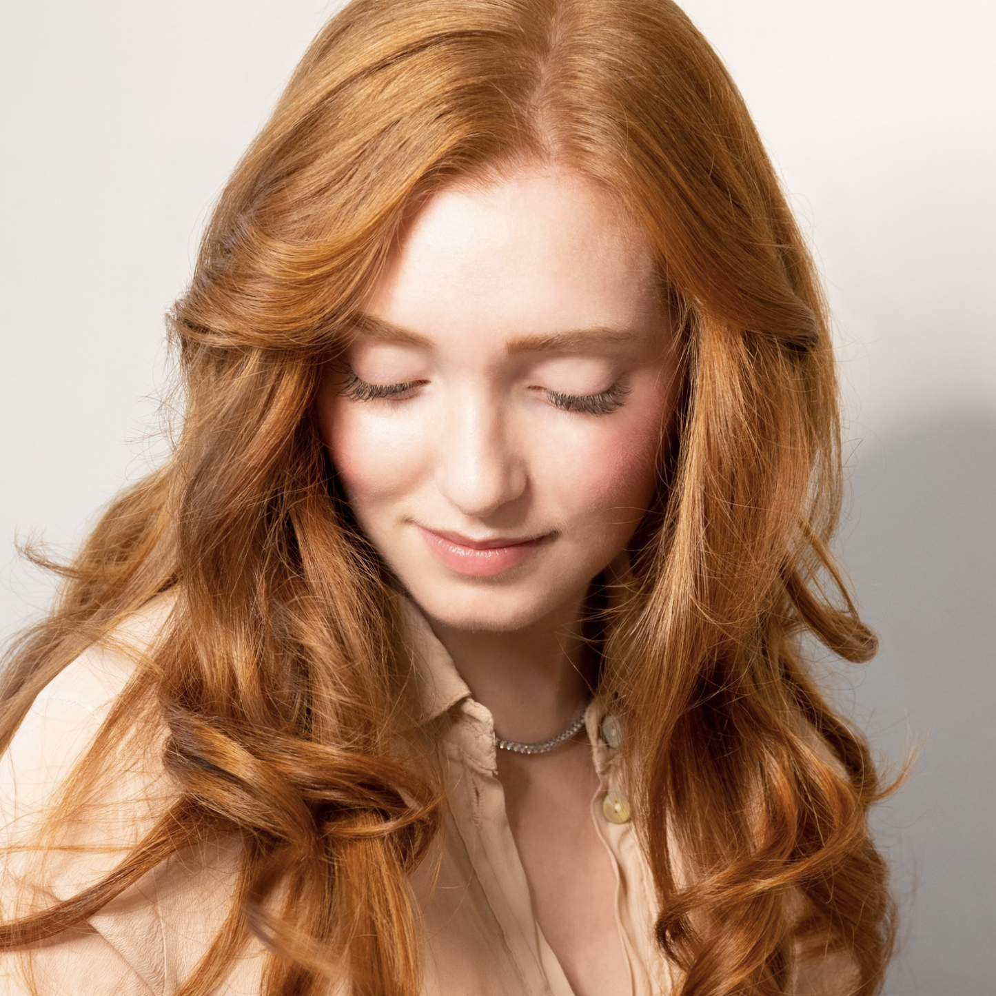 Red hair model example of Scotties hair design hairdresser in Trowbridge